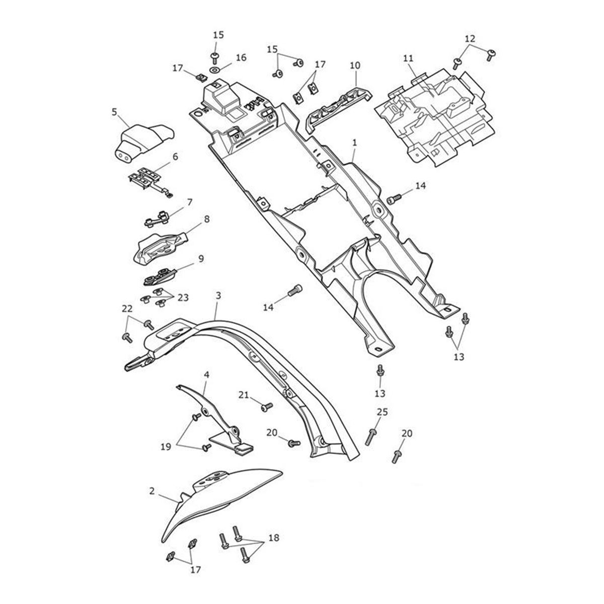 Bild von Light Holder, Number Plate, Moulding