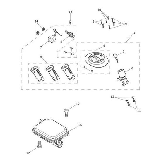 Bild von Lockset Assy, Combined