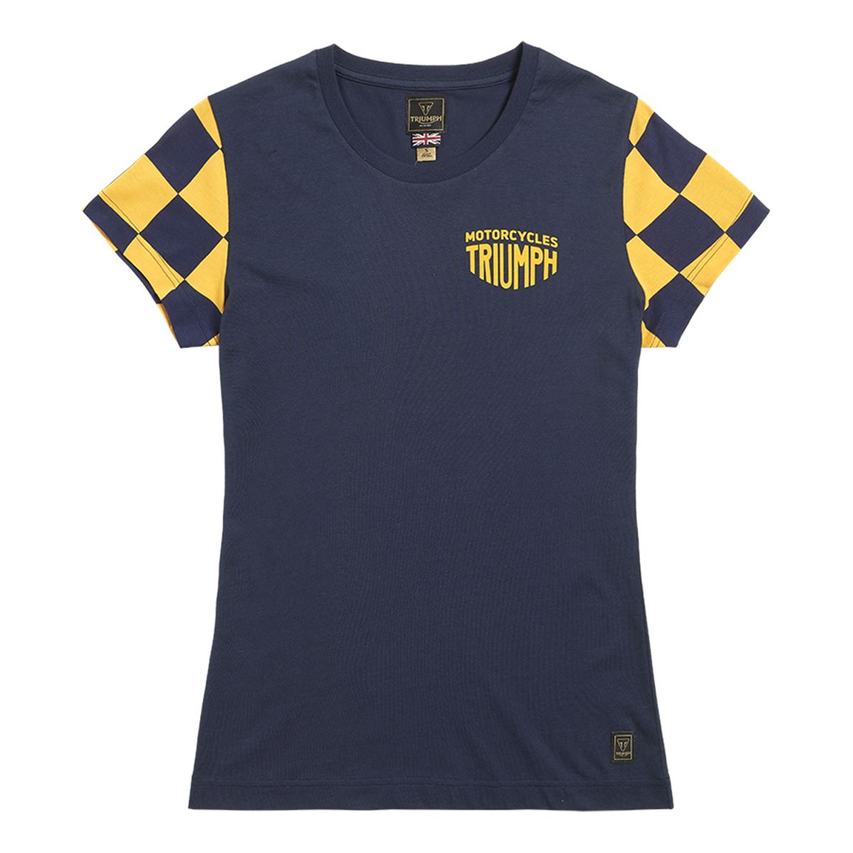 Picture of MARIE LADIES T-SHIRT NAVY / YELLOW