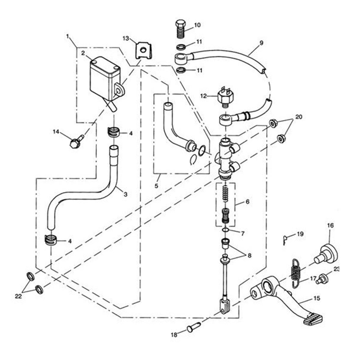 Bild von Master Cylinder Assembly, Rear