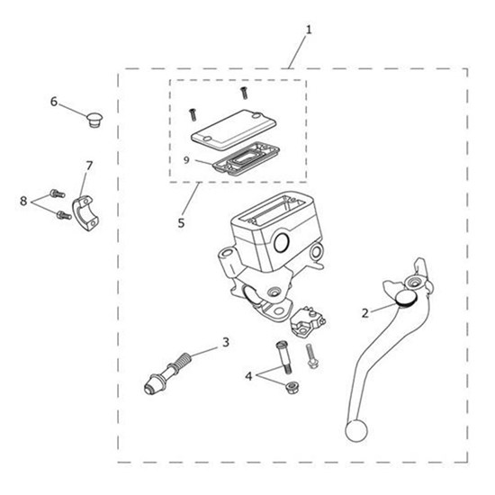 Bild von Master Cylinder Assy, Axial, 14mm