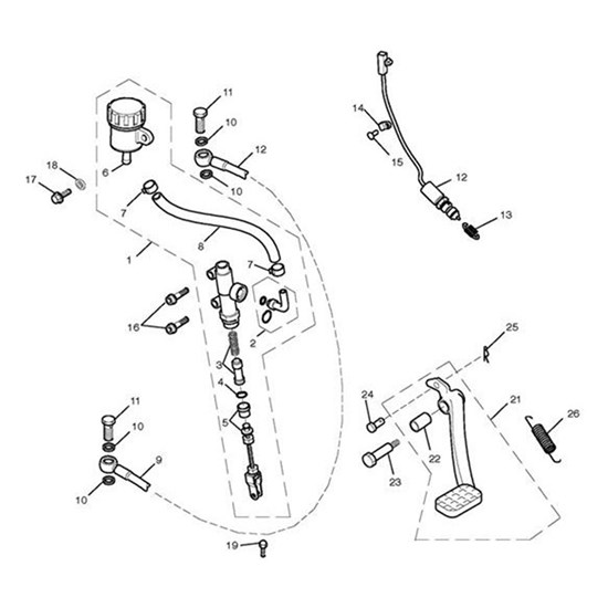 Bild von Master Cylinder Assy, Rear