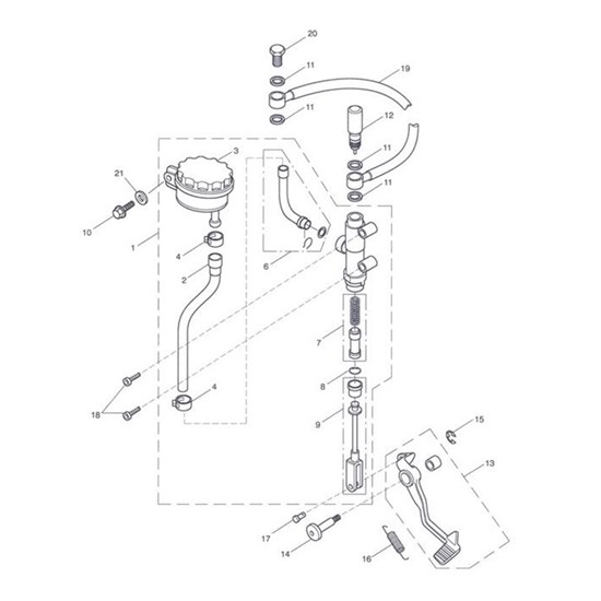 Bild von Master Cylinder Assy, Rear