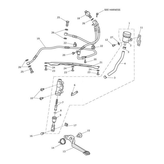 Bild von Master Cylinder Assy, Rear