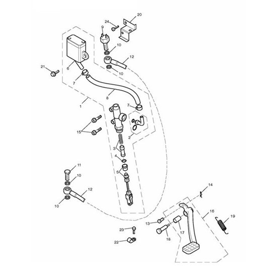 Bild von Master Cylinder Assy, Rear