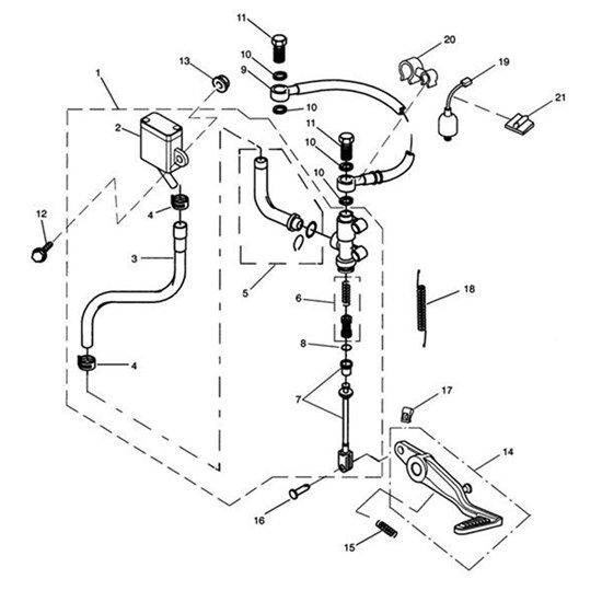 Bild von Master Cylinder Assy, Rear