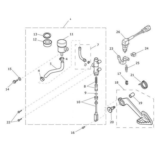 Bild von Master Cylinder Assy, Rear