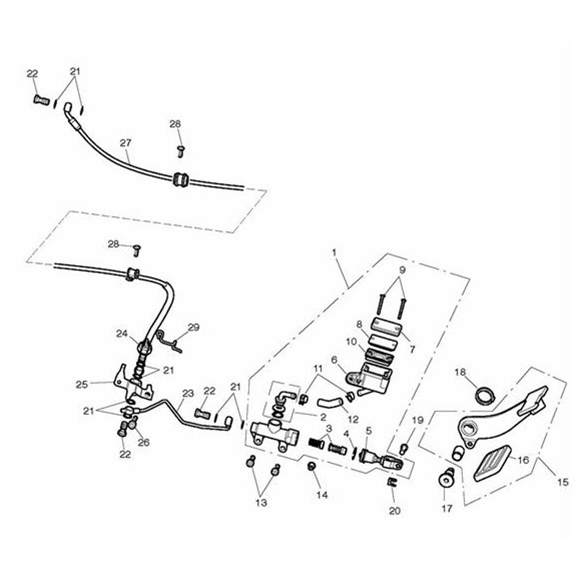 Picture of Master Cylinder Assy, Rear