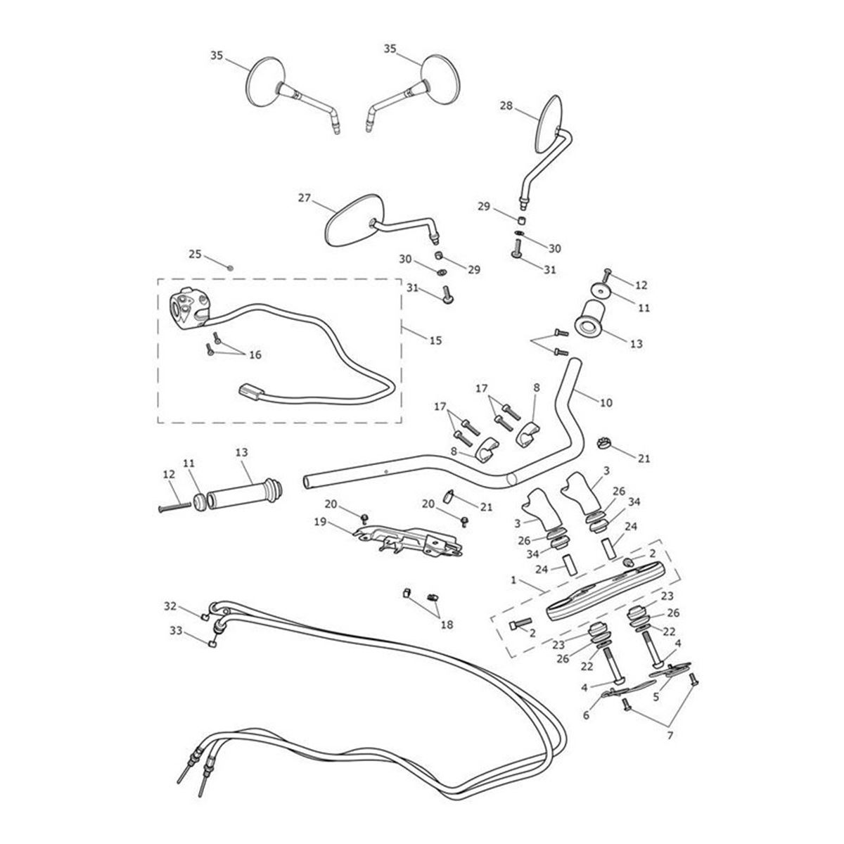 Bild von Mirror Assy, Black