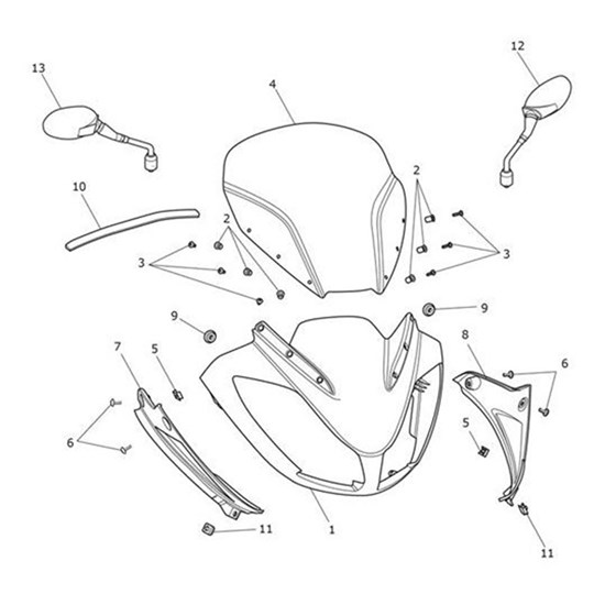 Bild von Mirror Assy, LH