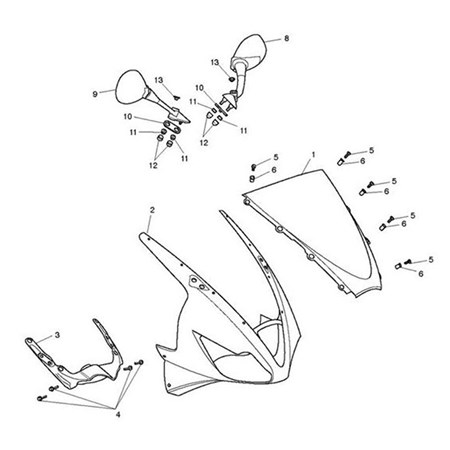 Bild von Mirror Assy, RH