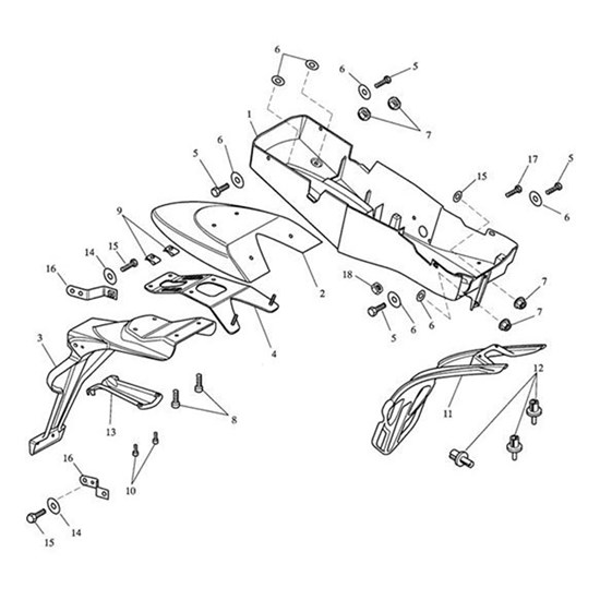 Bild von Moulding, Number Plate Support