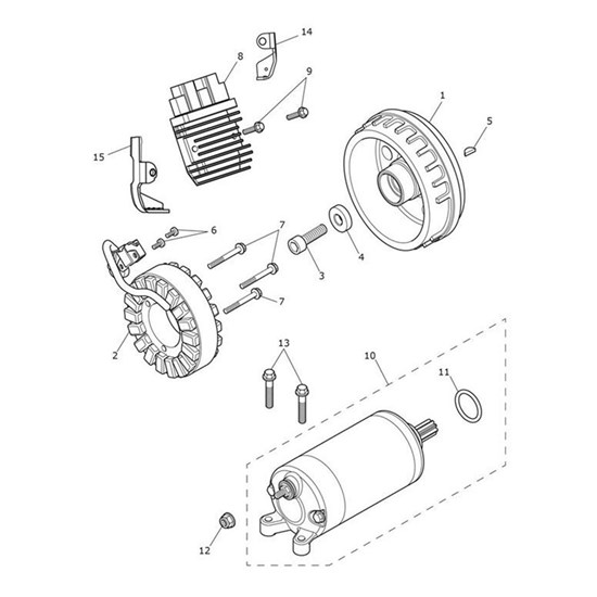 Bild von Moulding, Regulator Rectifier, RH