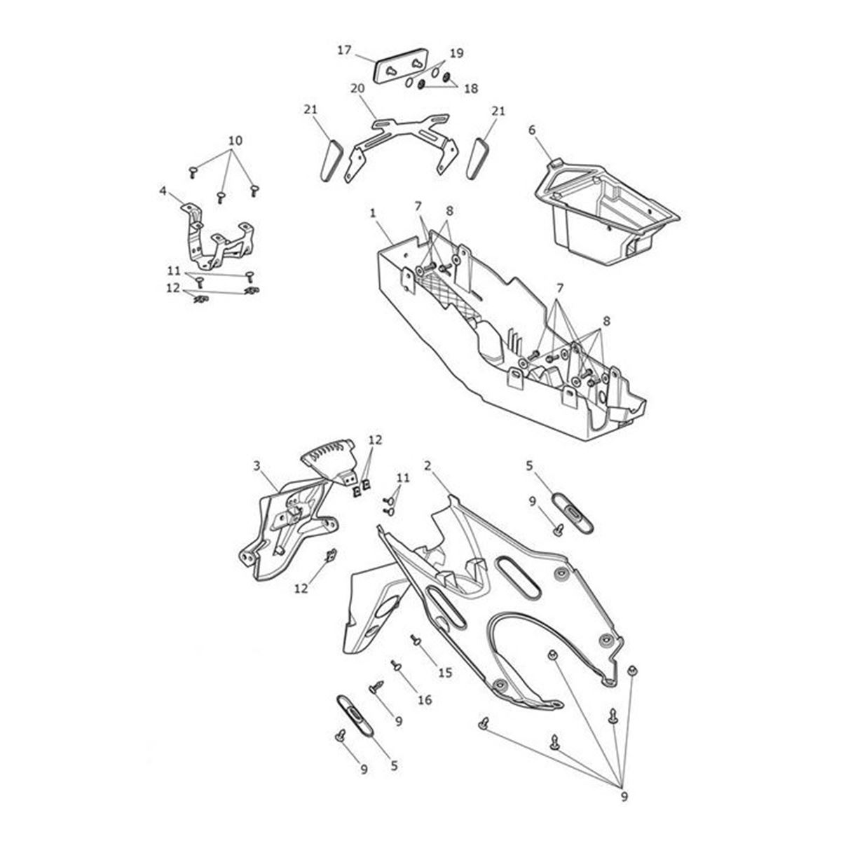Bild von Mount Bracket, Rear Mudguard