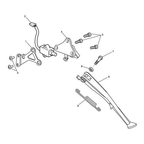 Bild von Mounting Bracket, Sidestand