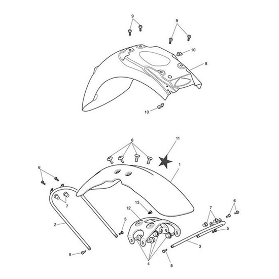 Bild von Mudguard Assy, Front