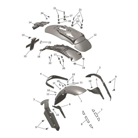 Bild von Mudguard Support, Front, LH