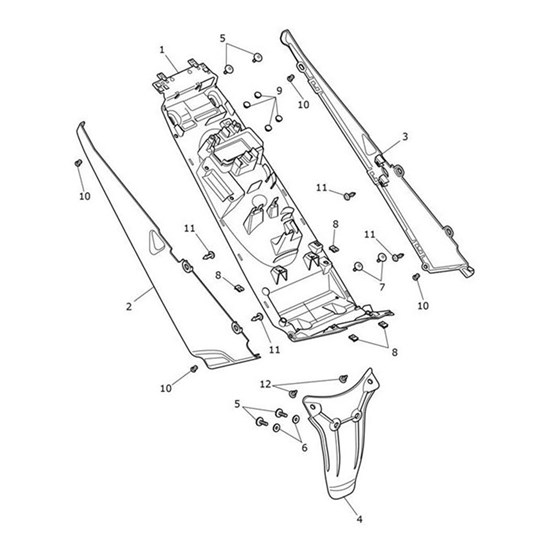 Bild von Mudguard Tray Mldg, Base