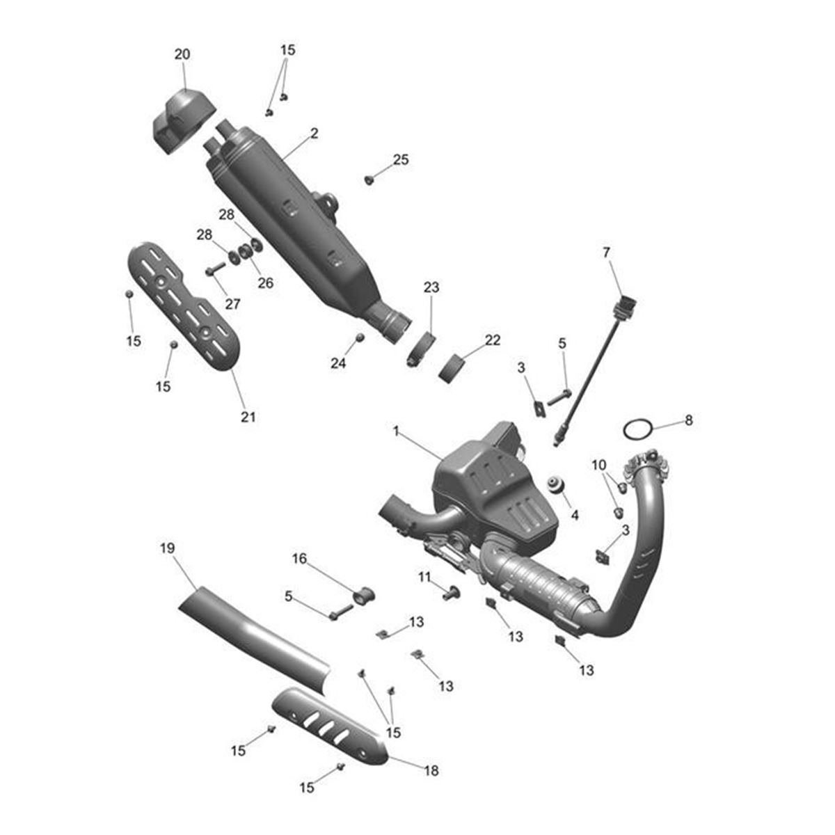 Bild von Muffler Assembly, Secondary