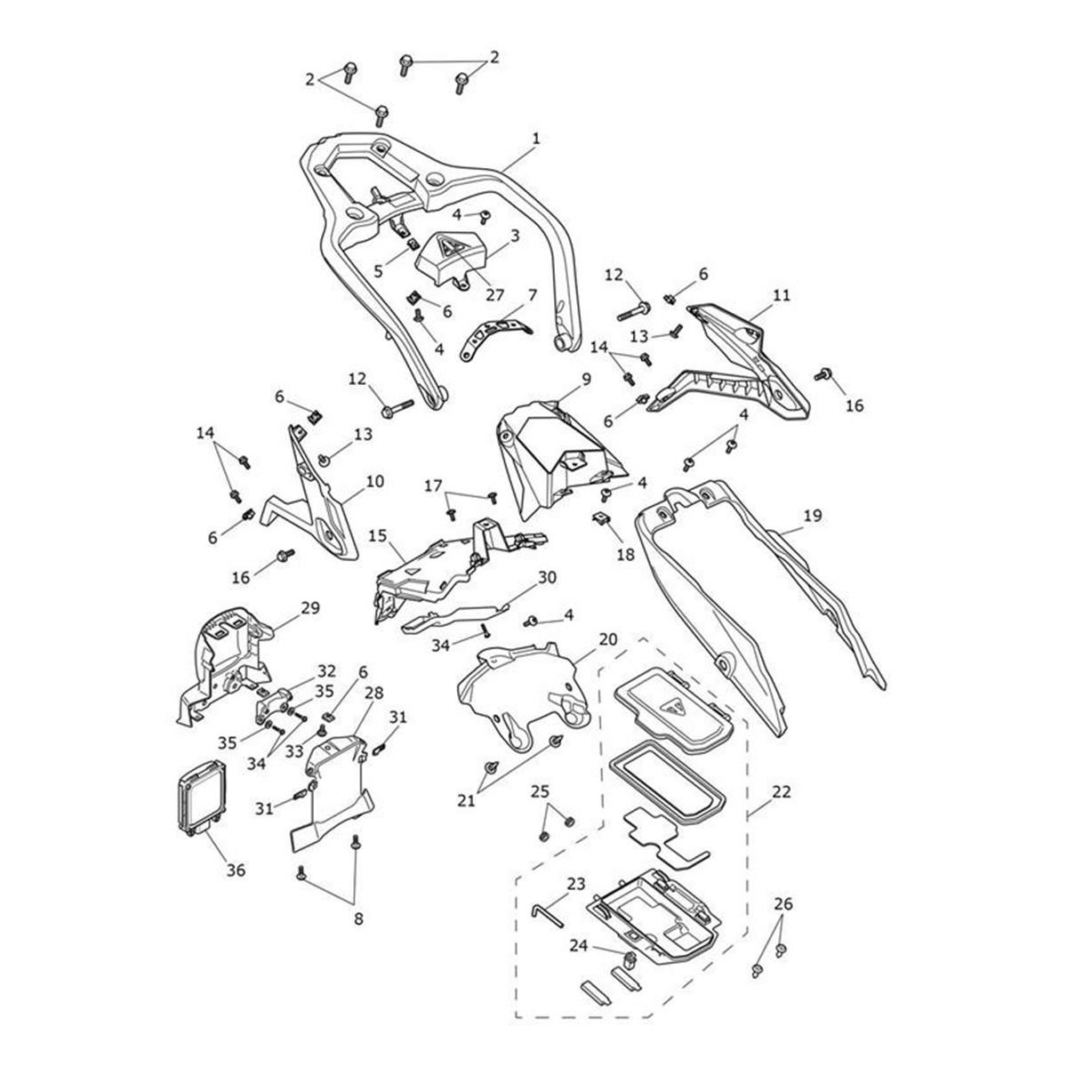 Bild von Number Plate Hanger, LHS