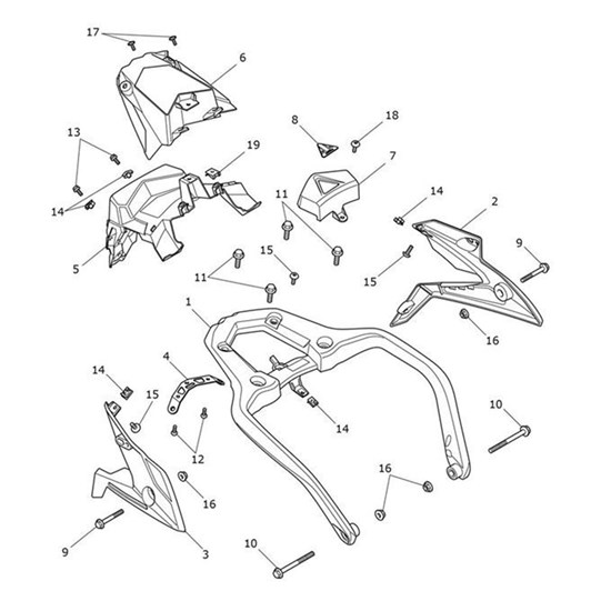 Bild von Number Plate Hanger, RHS