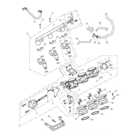 Bild von O RING, EINSPRITZDUESE, OBEN