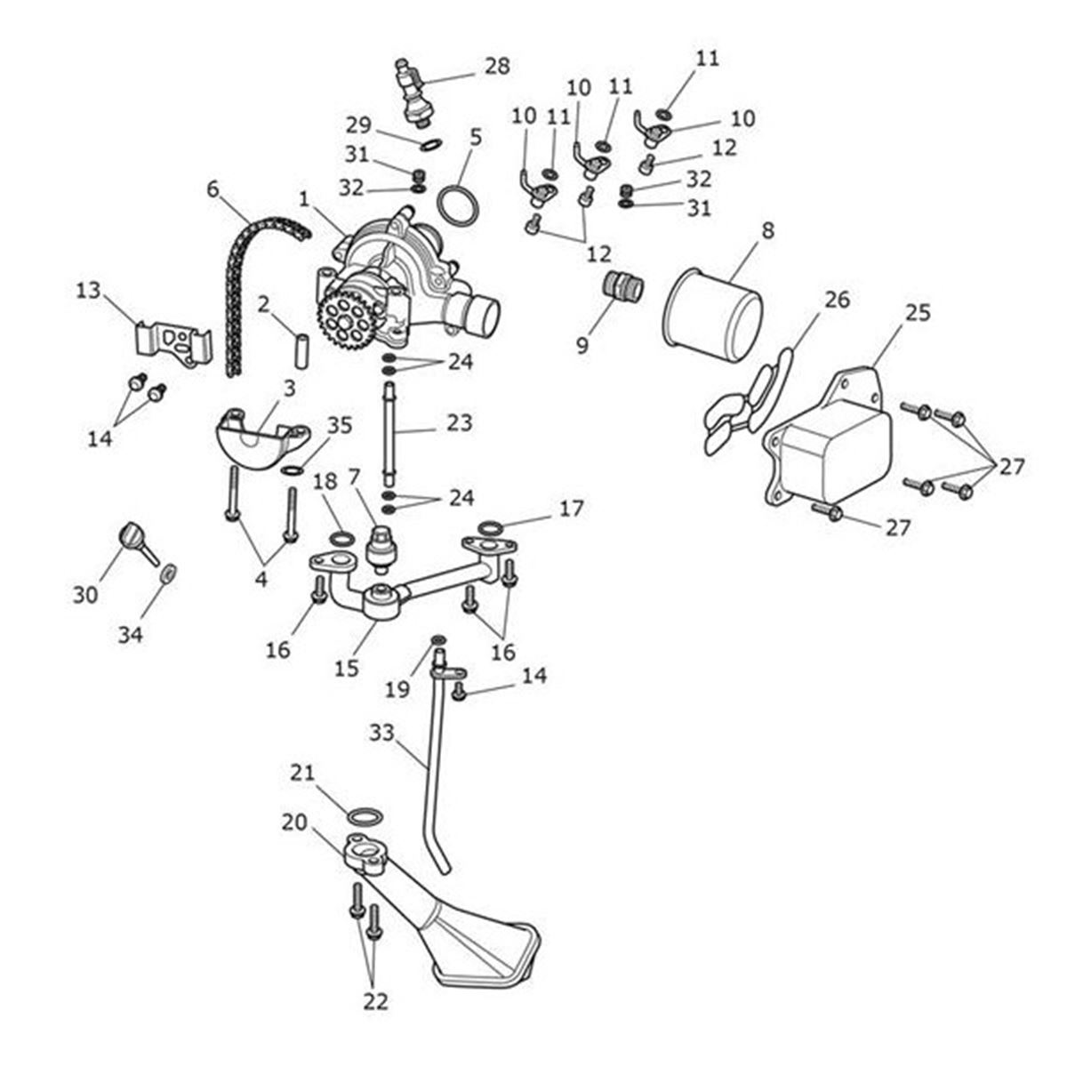 Bild von Oil Pipe, Breather Drain