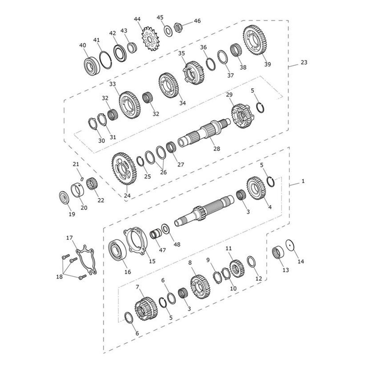 Picture of Output Gear, First, 41T