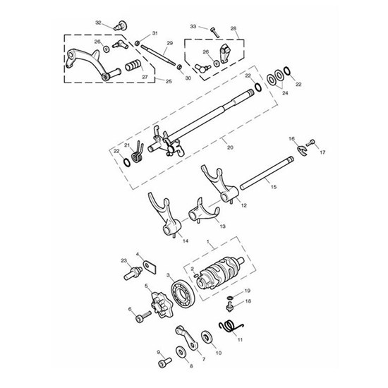 Bild von PEDAL,GEARCHANGE,ASSY