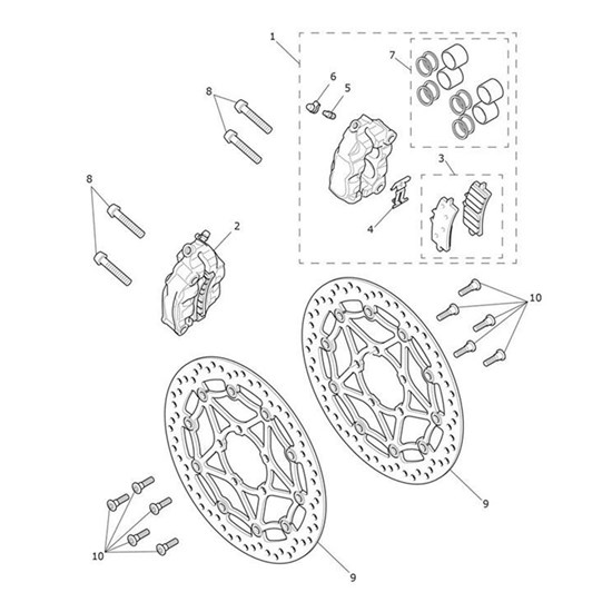 Bild von Pad Set, Caliper, BRM10K