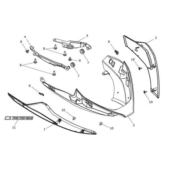 Bild von Panel, Bellypan, LH, Carbon