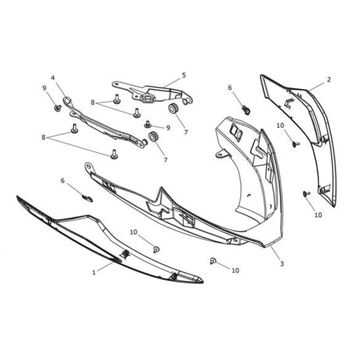 Bild von Panel, Bellypan, RH, Matt Aluminium