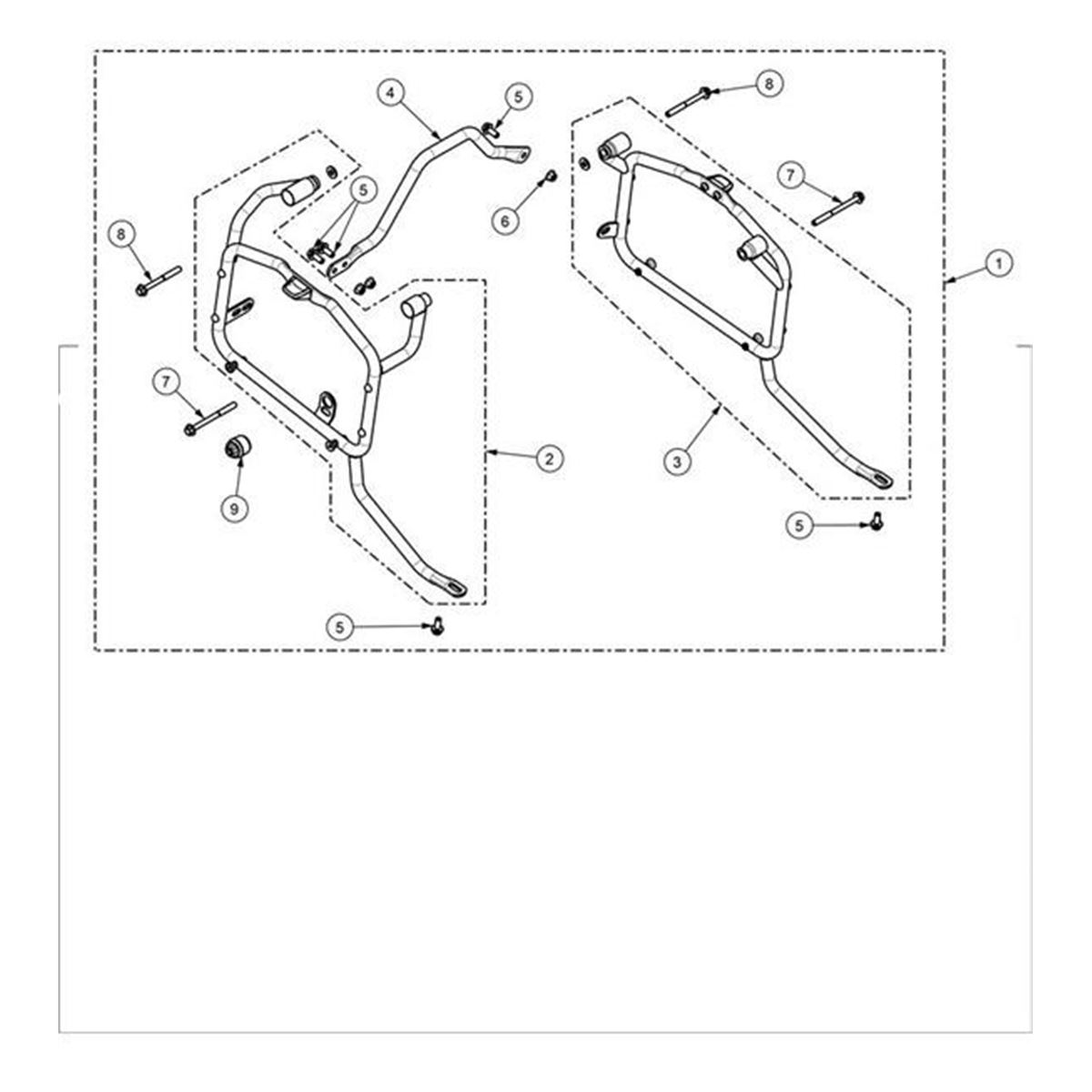 Bild von Pannier Mount, Frame Assy, RH