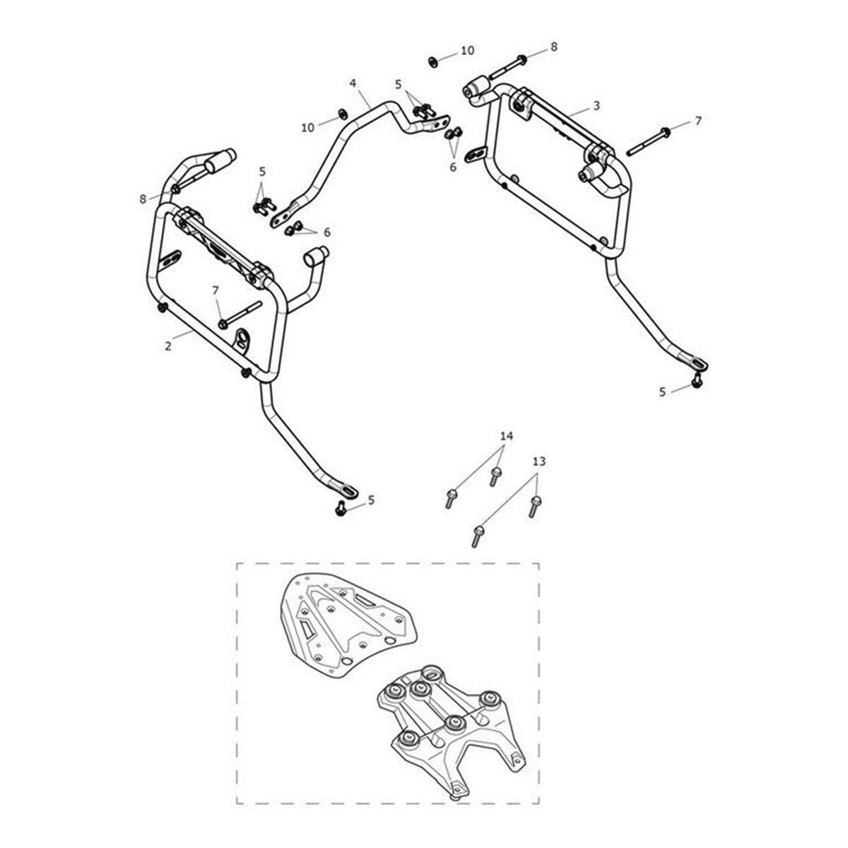 Bild von Pannier Mount Frame, Assy, RH