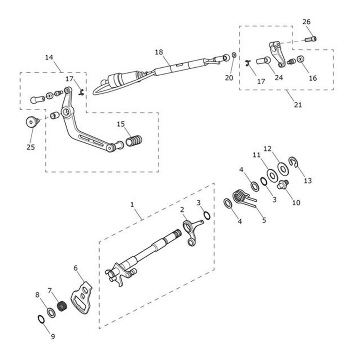 Bild von Pedal Assy, Gearchange