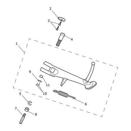 Bild von Peg, Spring Retainer