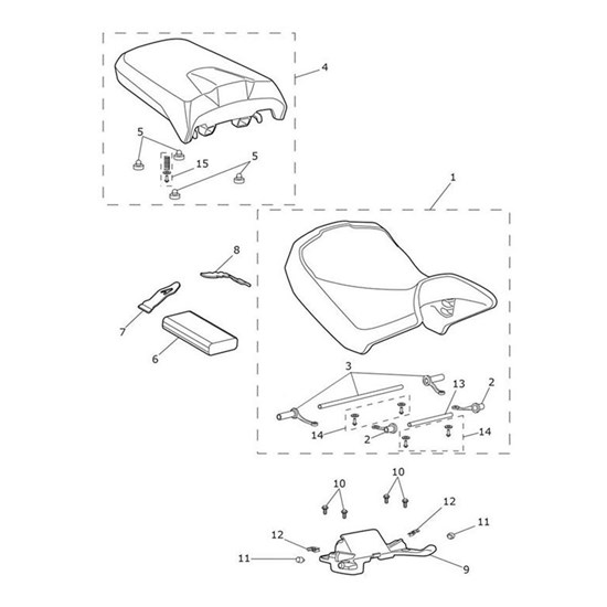 Bild von Pillion Seat Assembly