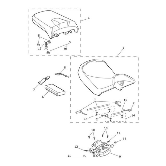 Bild von Pillion Seat Assembly