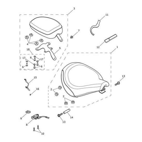 Bild von Pillion Seat