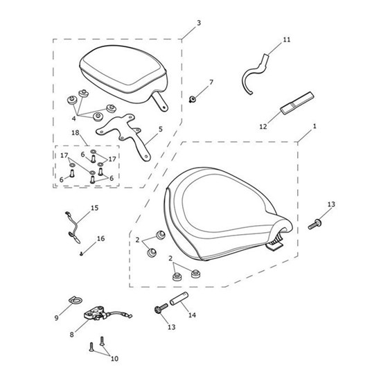 Bild von Pillion Seat