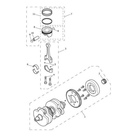 Bild von Piston & Circlip Assy