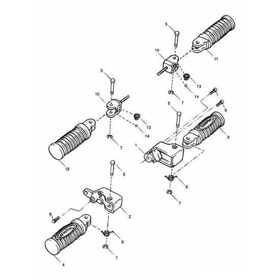 Bild von Pivot Pin, Footrest