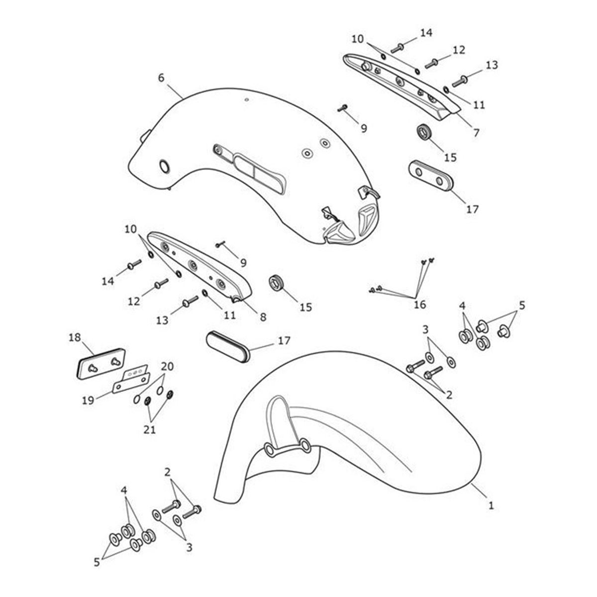 Bild von Pressing, Mudguard Support, LH