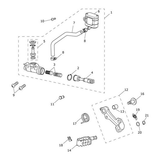 Bild von Push Rod Assy, M/Cyl