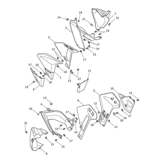 Bild von Rad Cowl, Lower, Front, LH, Graphite