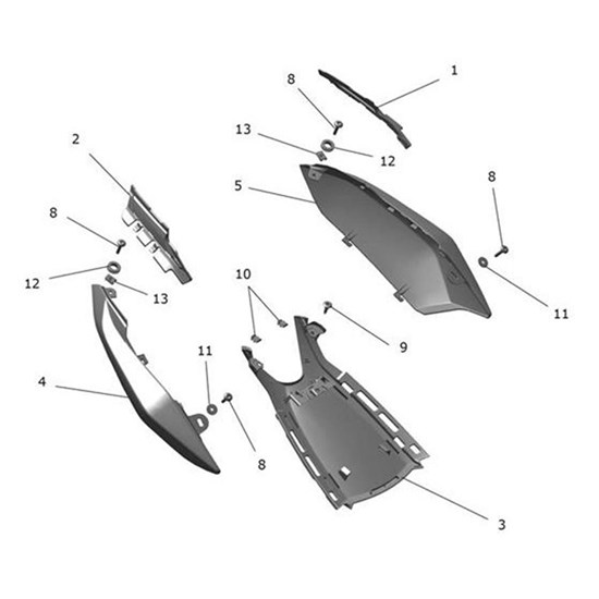 Bild von Rear Bodywork, Jet Black