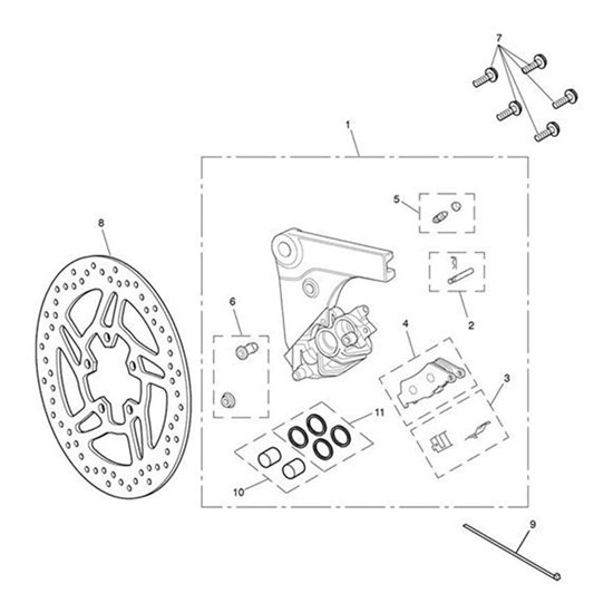 Bild von Rear Brake Caliper Assy