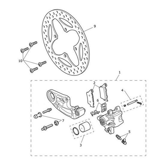 Bild von Rear Caliper Assembly