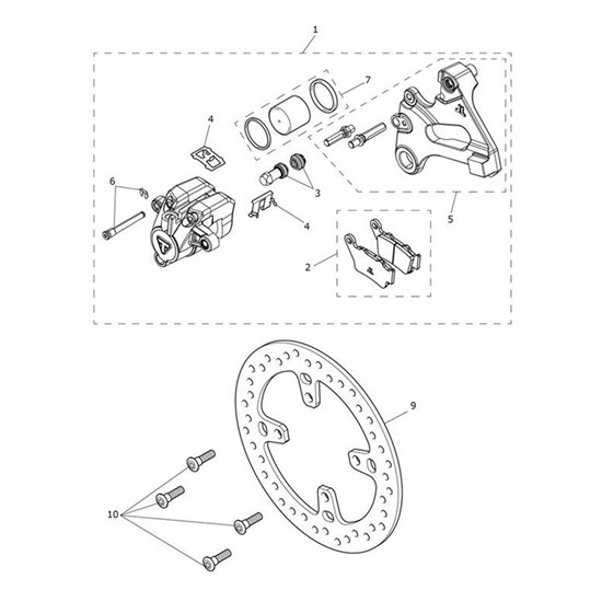 Bild von Rear Caliper Assembly