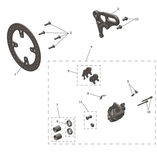 Bild von Rear Caliper Carrier